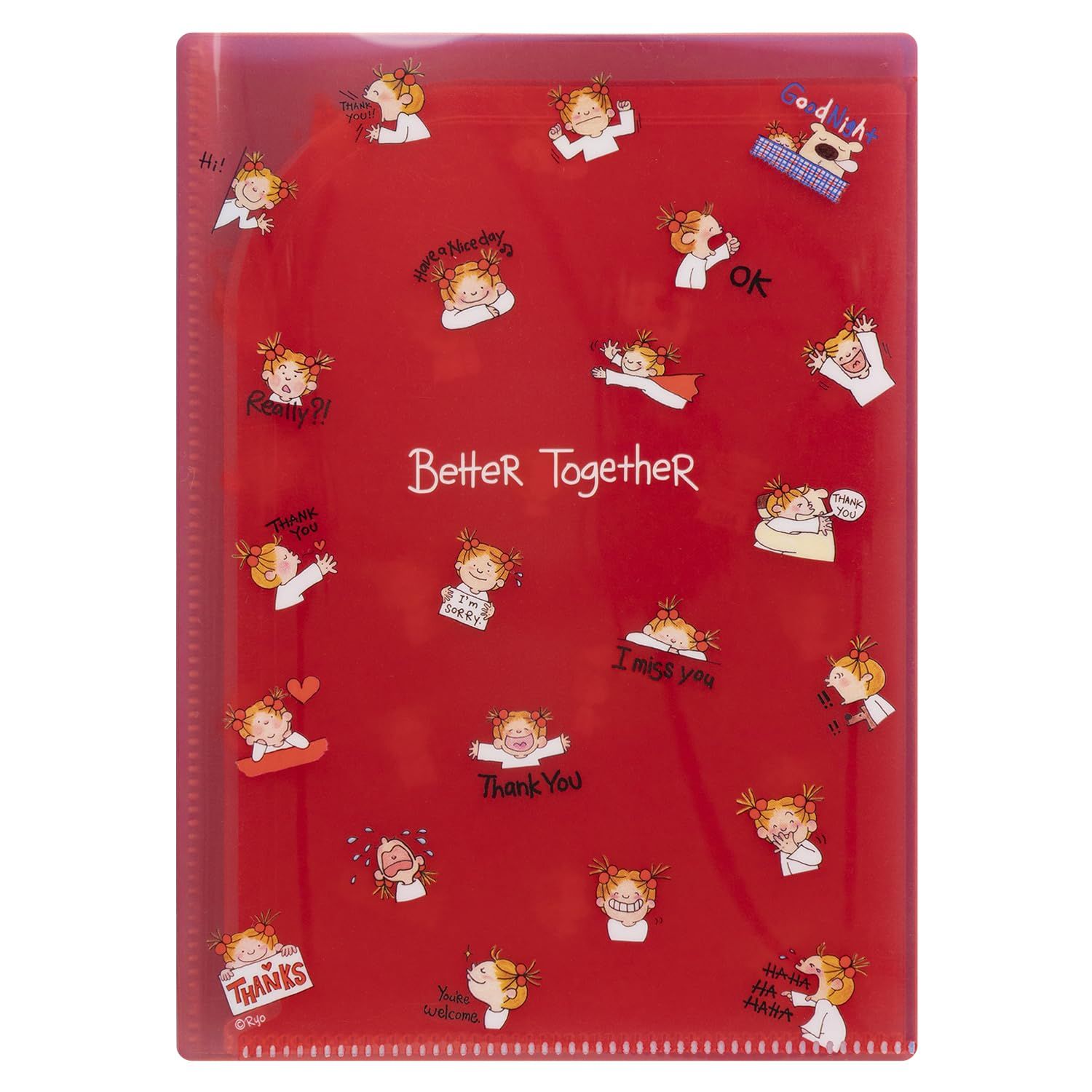 ココちゃん グリーティングライフ 6ポケット クリアホルダー ファイル