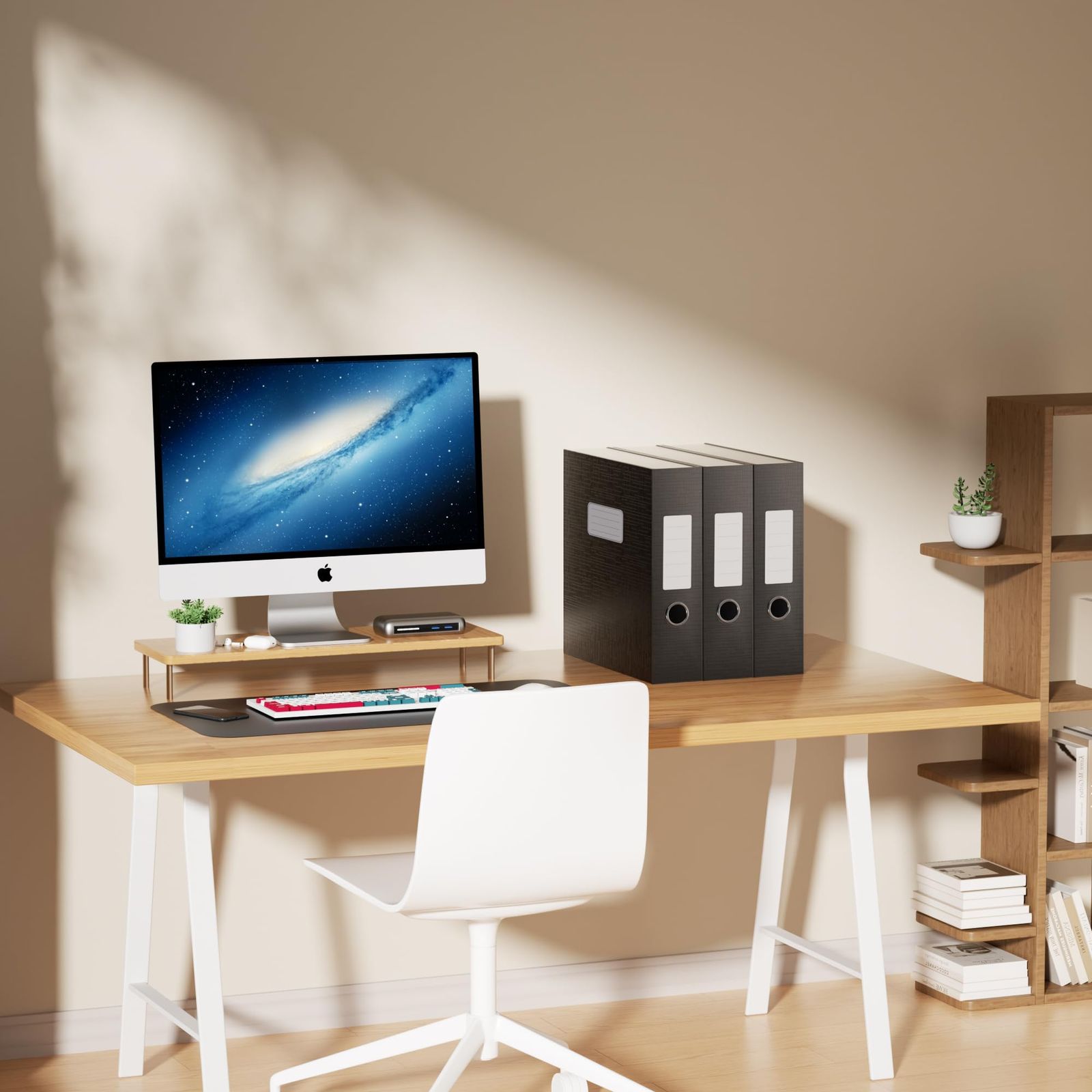 JiaWei 書類整理、ブラック ファイル収納ドキュメントボックス