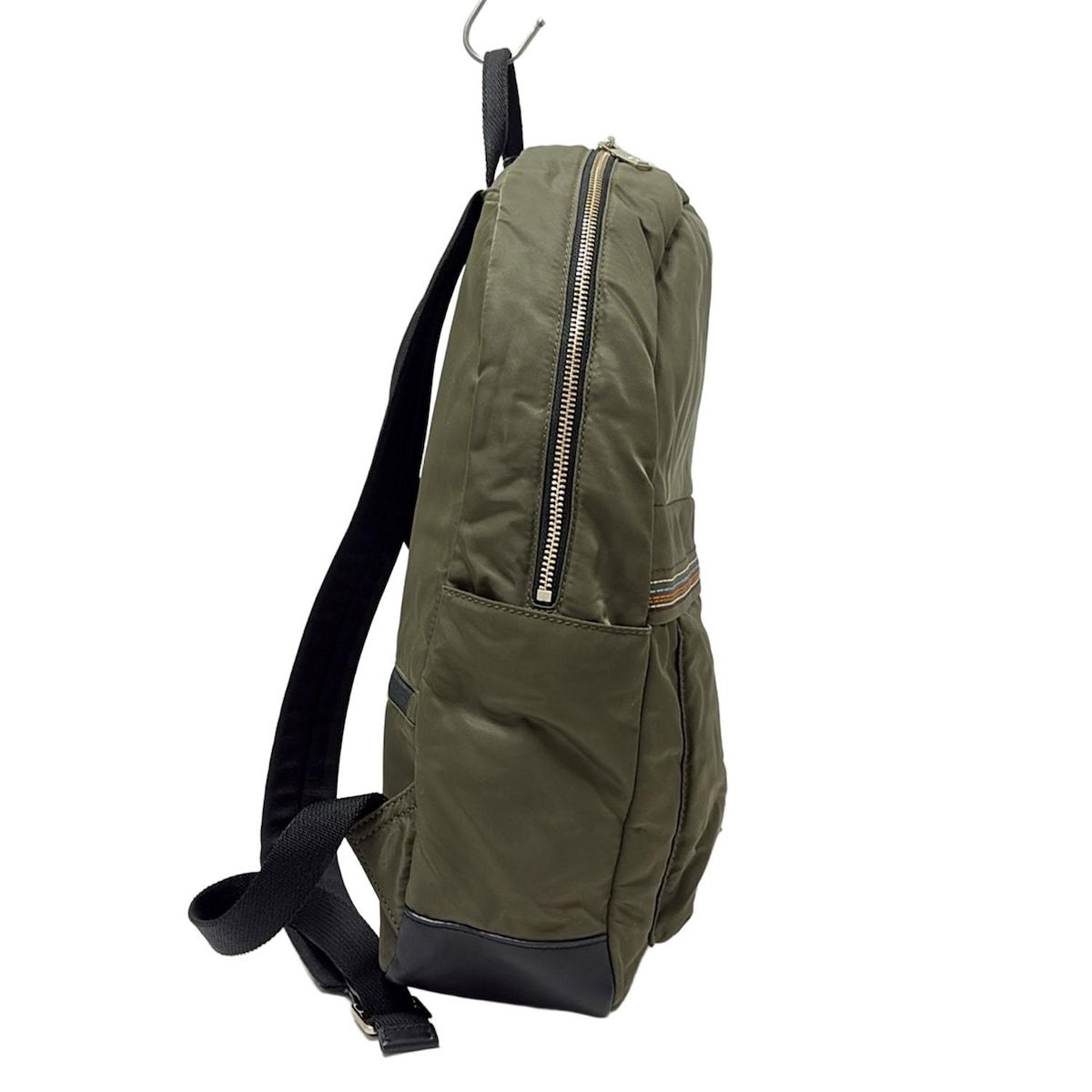 PaulSmith(ポールスミス) リュックサック - カーキ×黒 ステッチ レザー