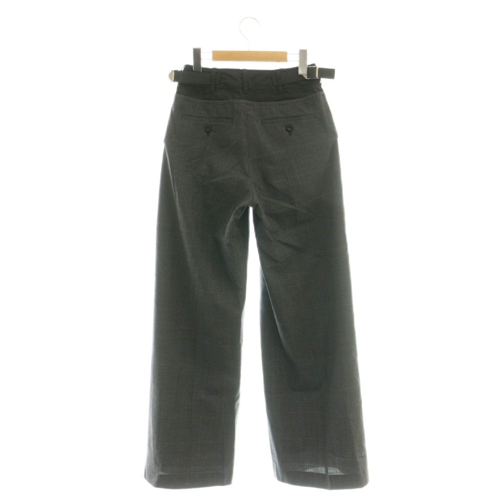 サカイ sacai 25AW Glen Check Pants パンツ ワイド 0 チャコール  