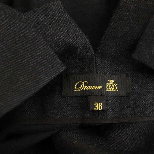 ドゥロワー Drawer コットンウールツイルサロペット テーパード 36