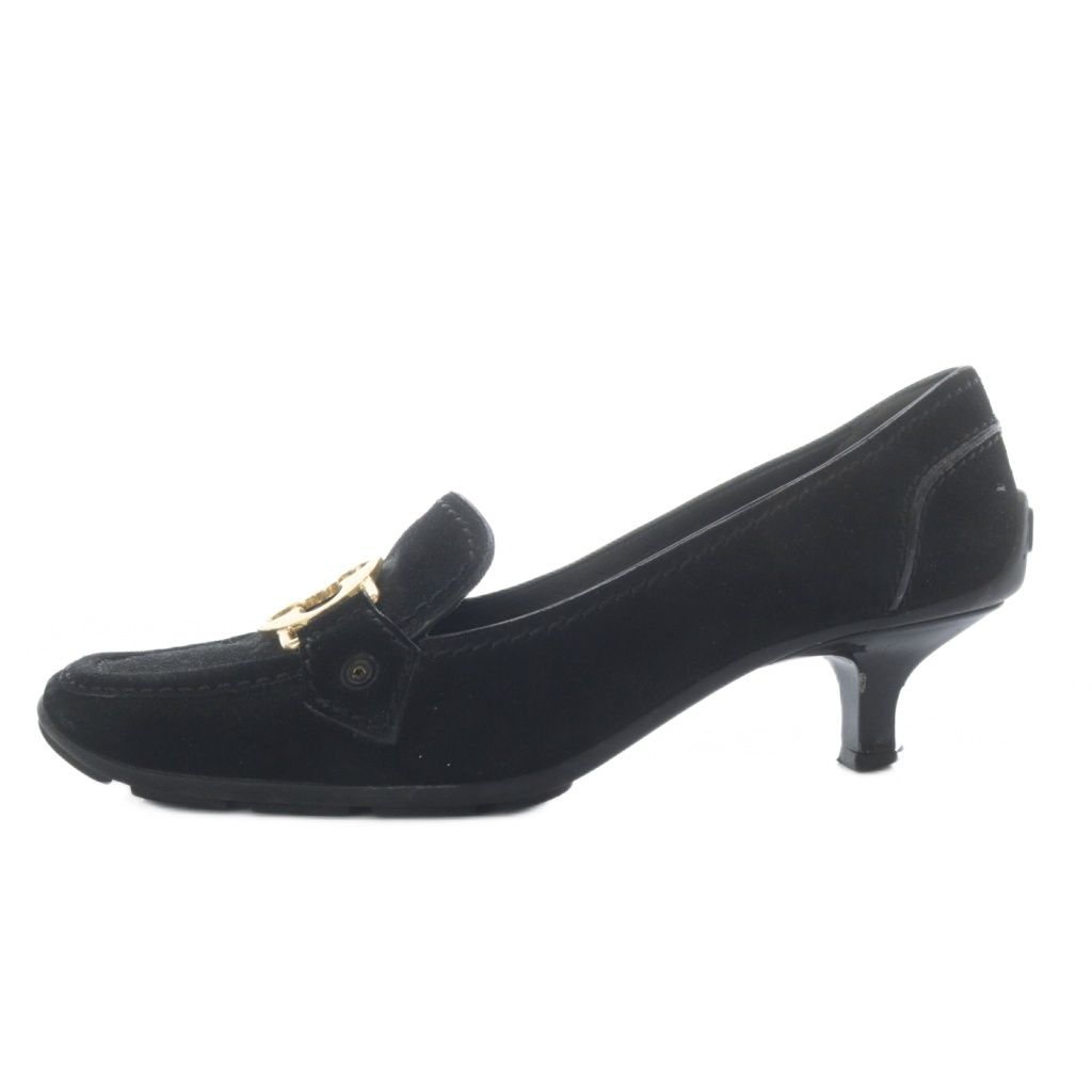 ルイヴィトン LOUIS VUITTON パンプス ハイヒール プレート スエード