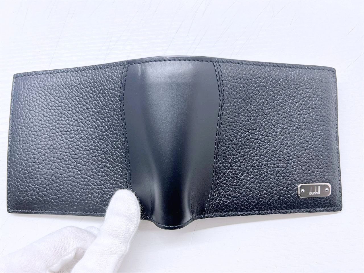 未使用保管 美品 Dunhill ダンヒル 1893 ハーネス 二つ折り財布 小銭