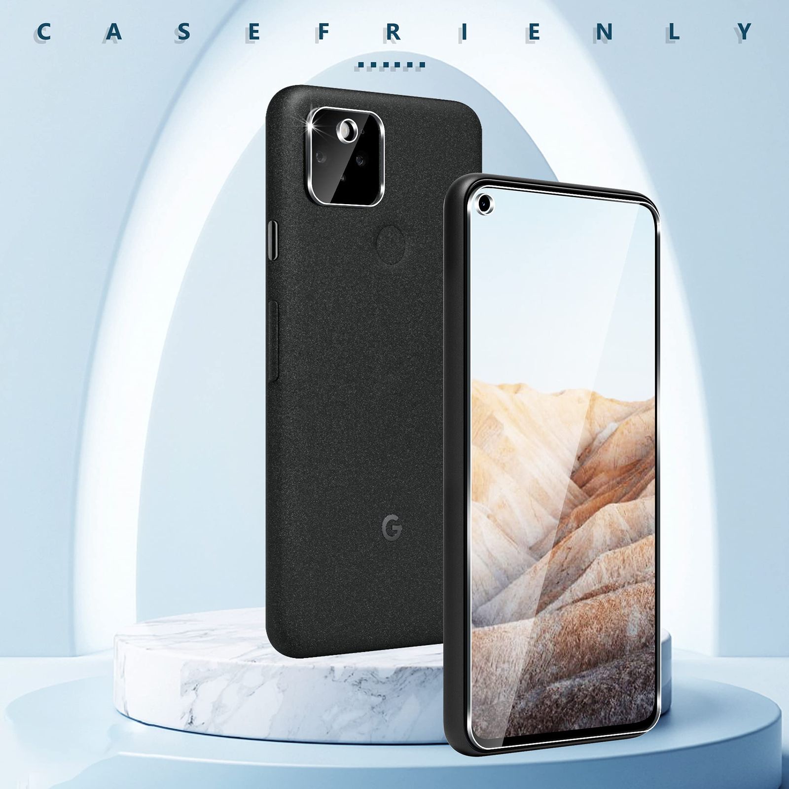 美品 GooglePixel 5a 5G 128GB＋ガラスフィルム4枚セット 4枚セット】 UniqueMe Google Pixel 5A 5G 用 ガラスフィルム 極薄