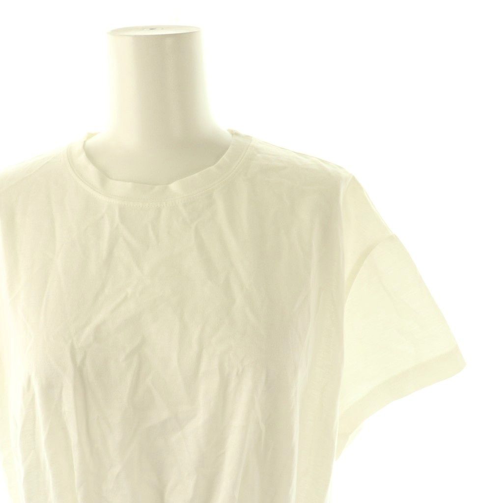 未使用24SS エブール ebure クリアギザコットン ロングフレアカットソー エブール ebure 24SS クリアギザコットン カットソー 半袖 38 オフ