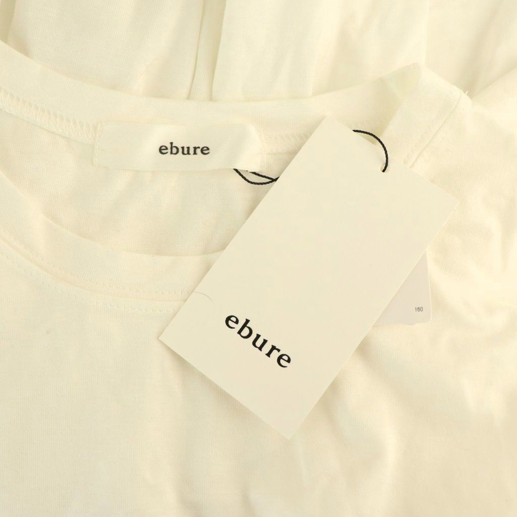 エブール ebure 24SS クリアギザコットン カットソー 半袖 38 オフ