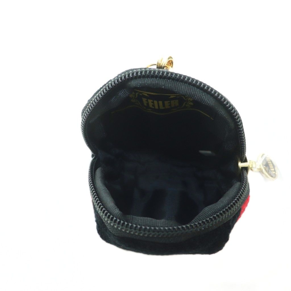 フェイラー FEILER ハイジ チャームポーチ てんとう虫 赤 黒 /MI □OS