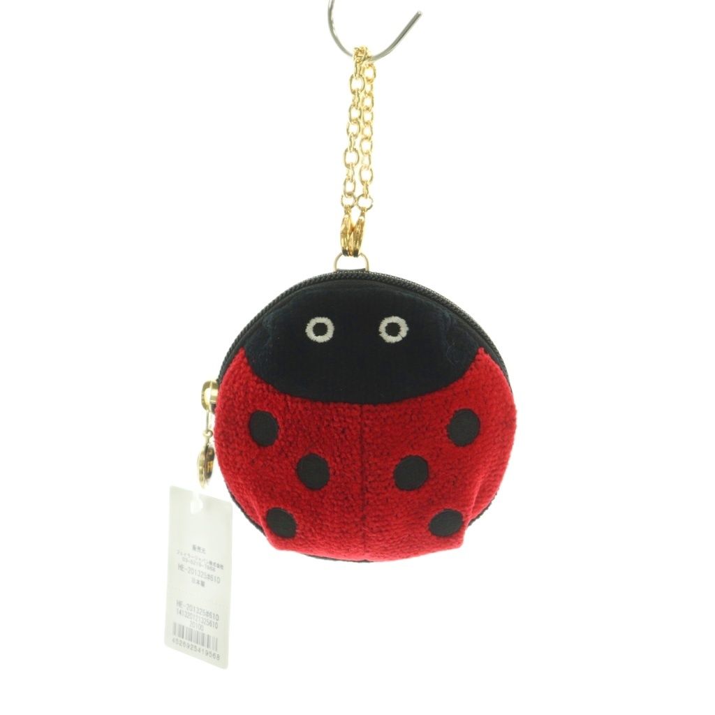 フェイラー FEILER ハイジ チャームポーチ てんとう虫 赤 黒 /MI □OS