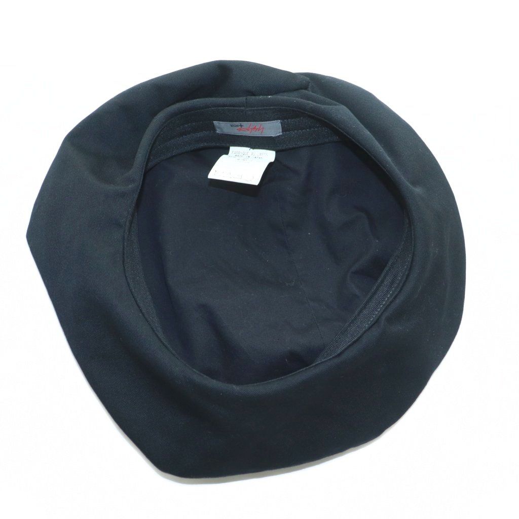 YOHJI YAMAMOTO +NOIR ヨウジヤマモト ベレー帽 本革 レザー ヨウジヤマモトノアール YOHJI YAMAMOTO NOIR ベレー帽 帽子 レザー
