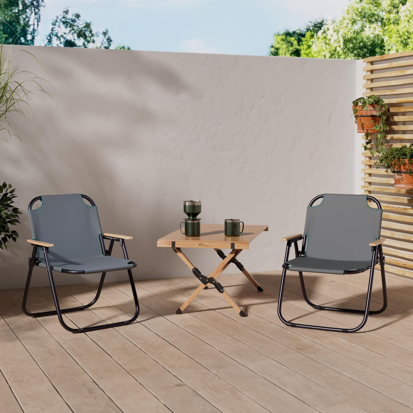 アントレックス アウトドア チェア アルミ 耐荷重 120 kg 脚キャップ 家 室内 折りたたみ 背もたれ ひじ掛け 簡易 キャンプ シート 釣り カーキ W 62×D 62.5×H 73 cm