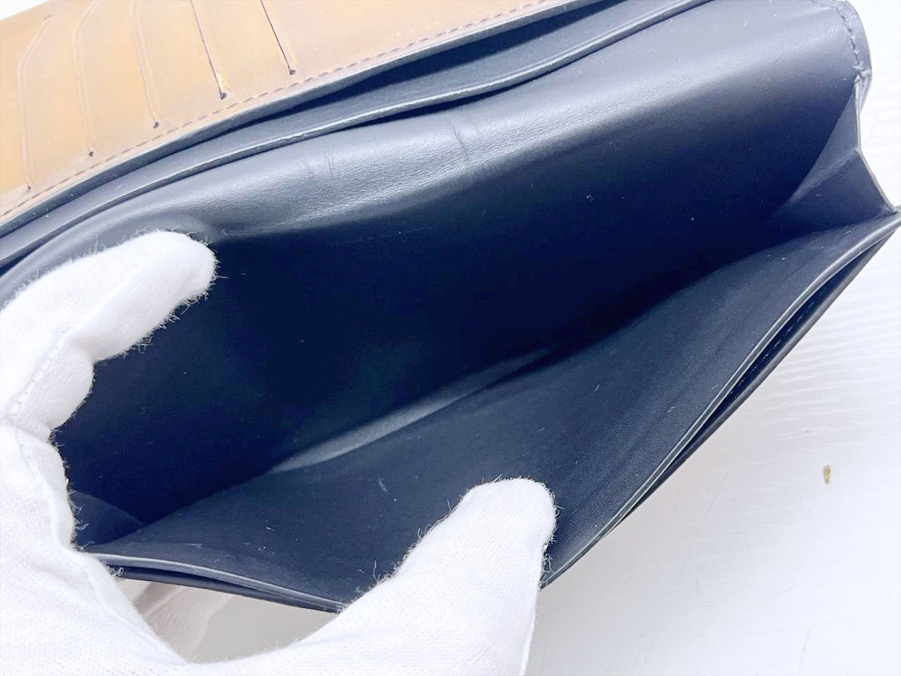 良好品 Berluti ベルルッティ エスパス フラップ ロングウォレット