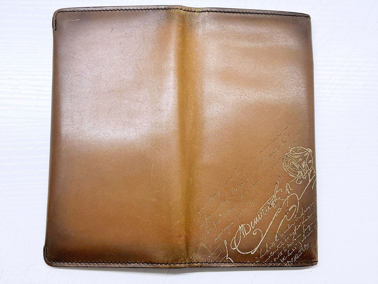 良好品 Berluti ベルルッティ エスパス フラップ ロングウォレット