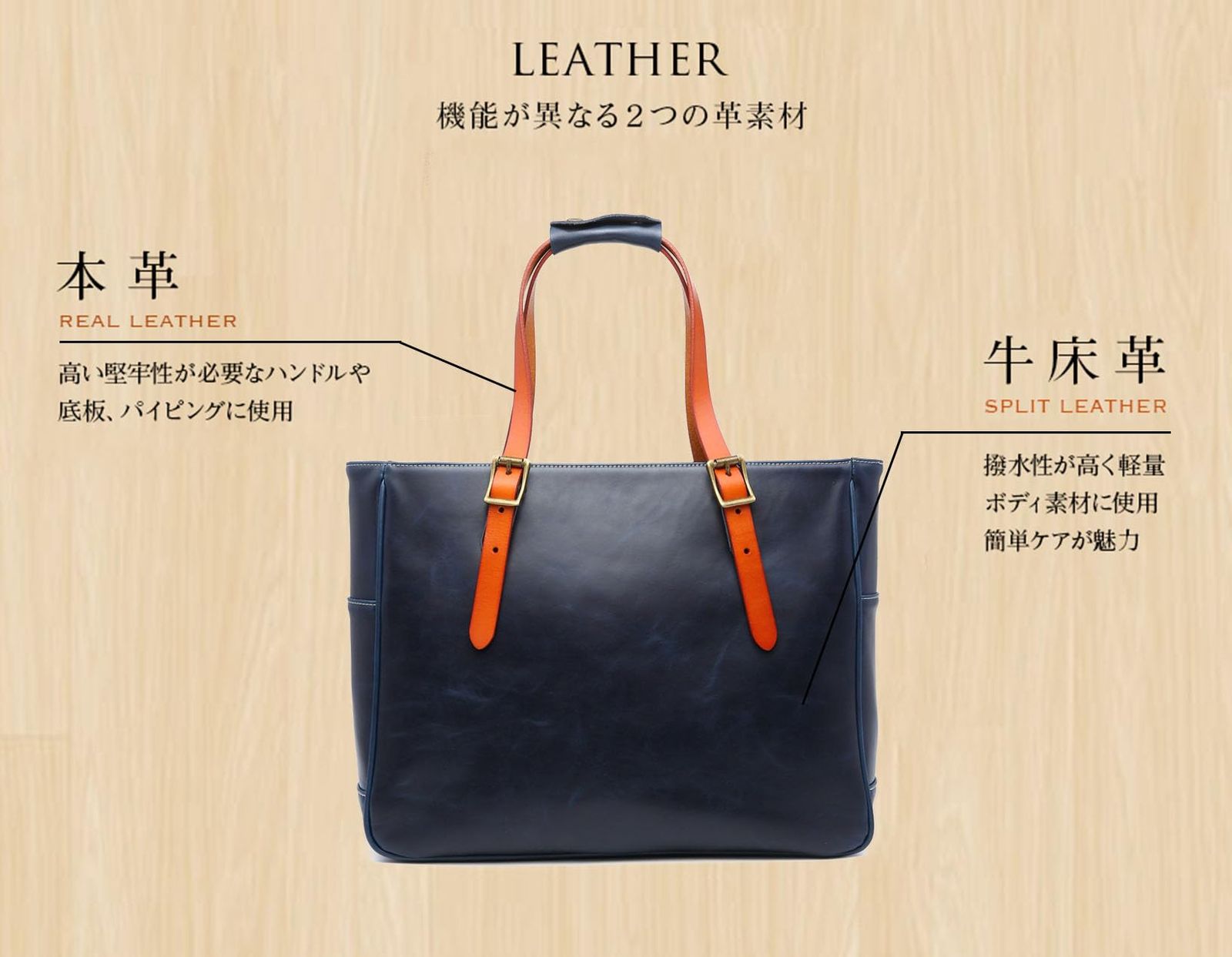 トートバック ショルダーバッグ バッグ 2way メンズ ビジネス 本革 革