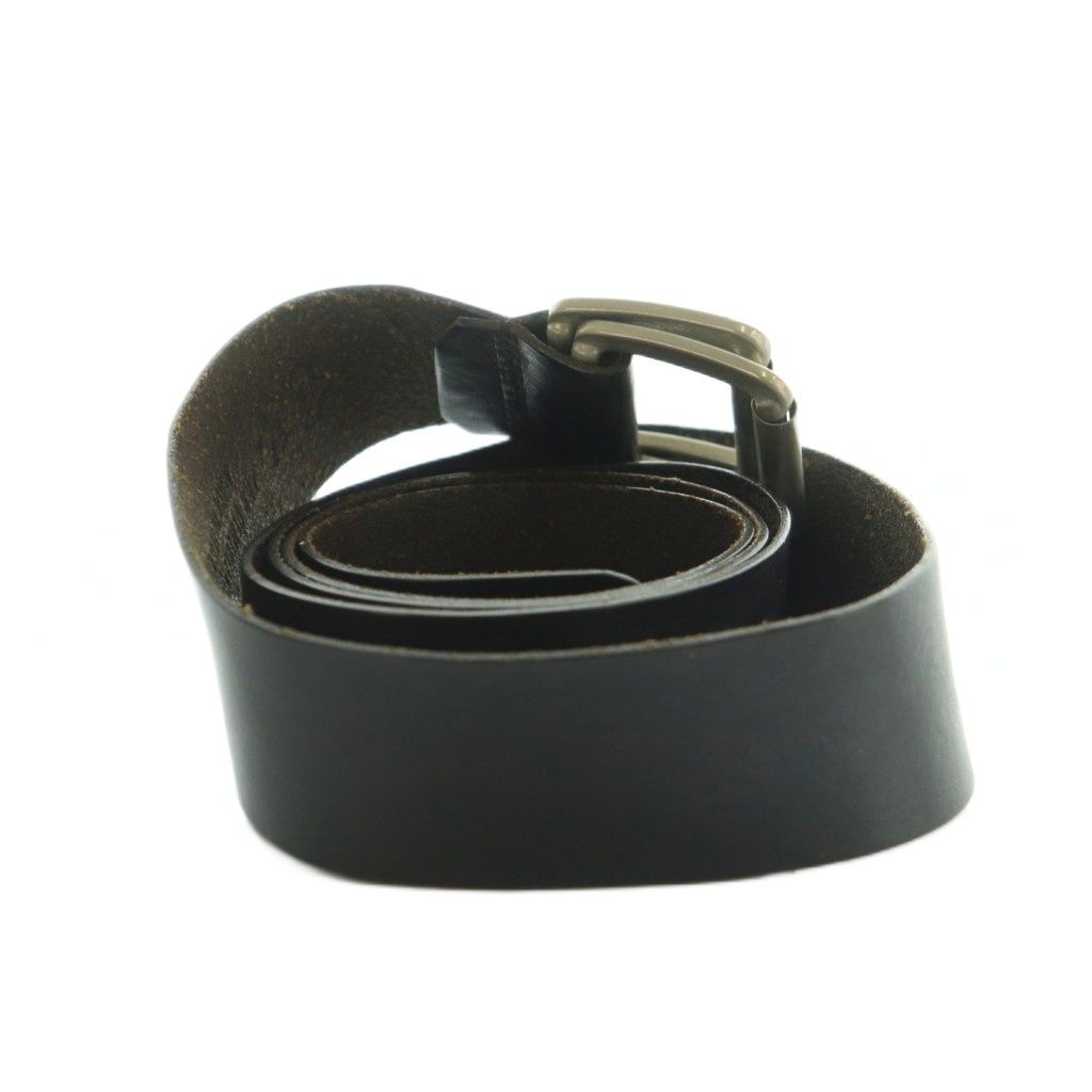 アンドゥムルメステール ANN DEMEULEMEESTER レザーバックルベルト 茶