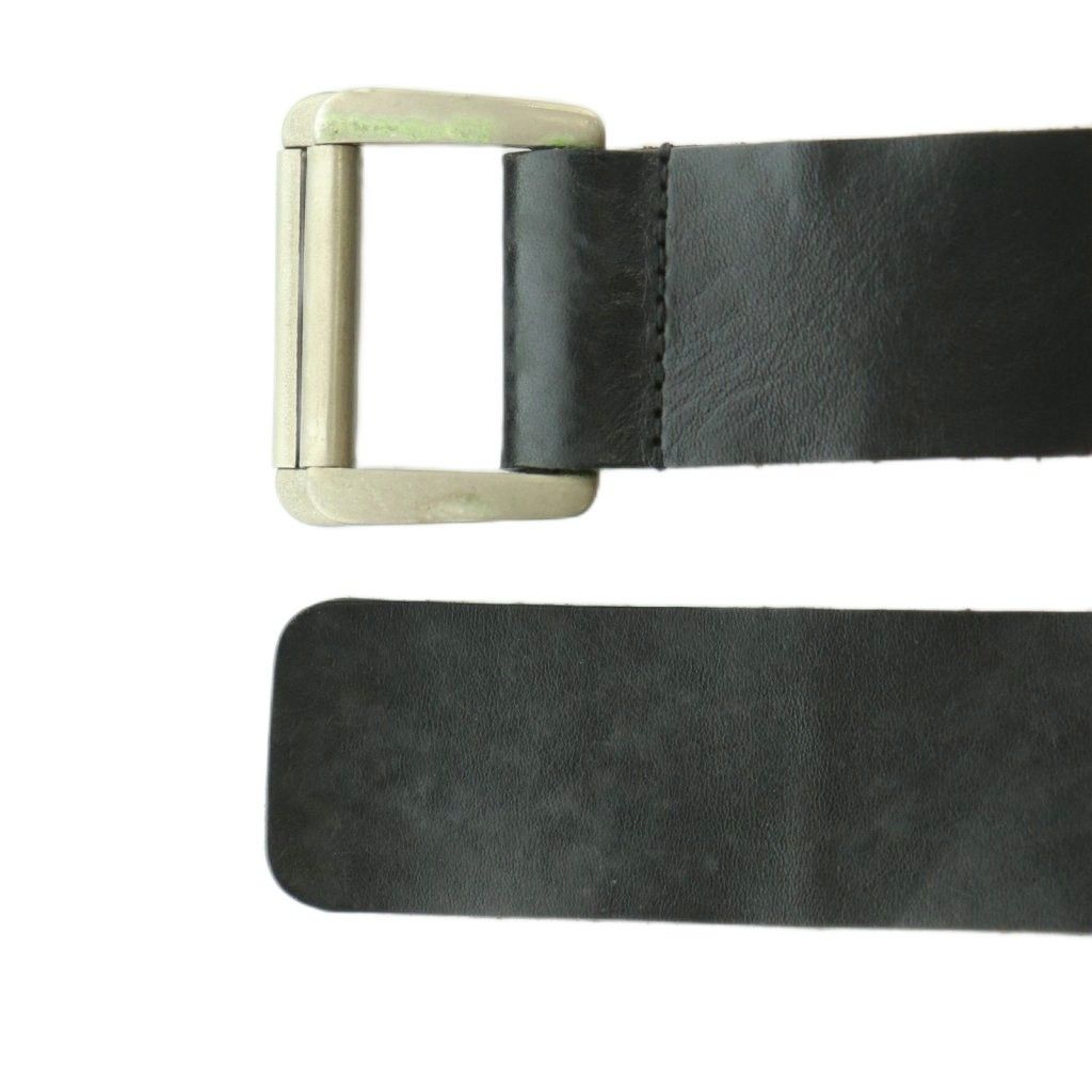 アンドゥムルメステール ANN DEMEULEMEESTER レザーバックルベルト 茶