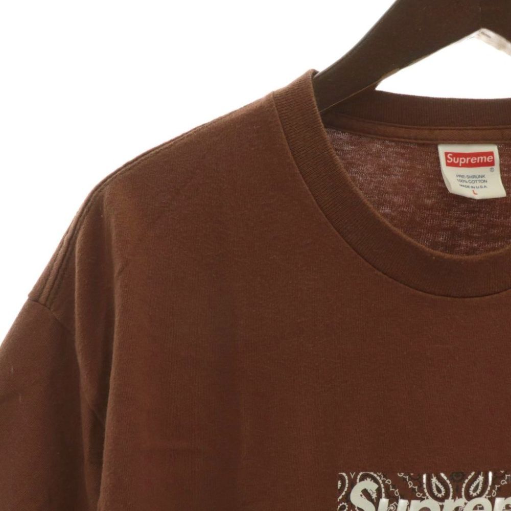 シュプリーム SUPREME 19AW Bandana Box Logo Tee Tシャツ カットソー
