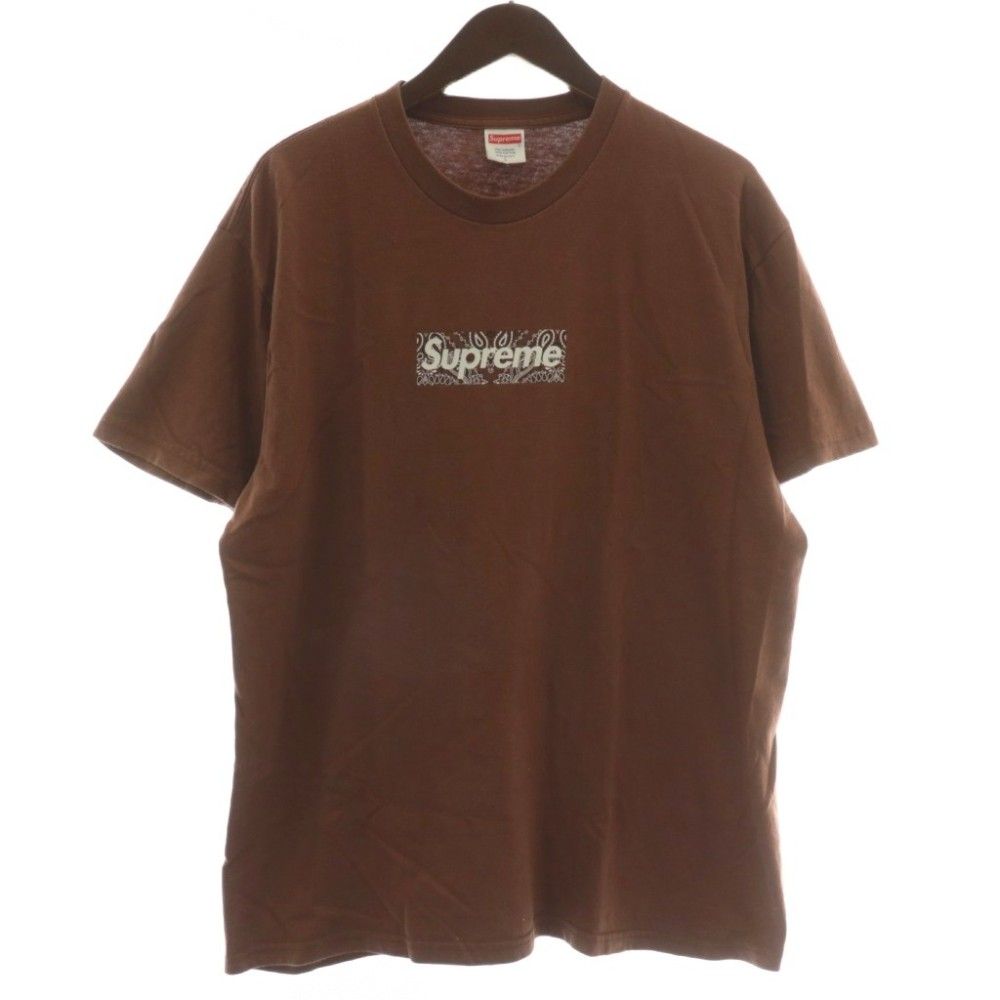 SUPREME 19AW Bandana Box Logo Tee ブラウン シュプリーム SUPREME 19AW Bandana Box Logo Tee Tシャツ カットソー