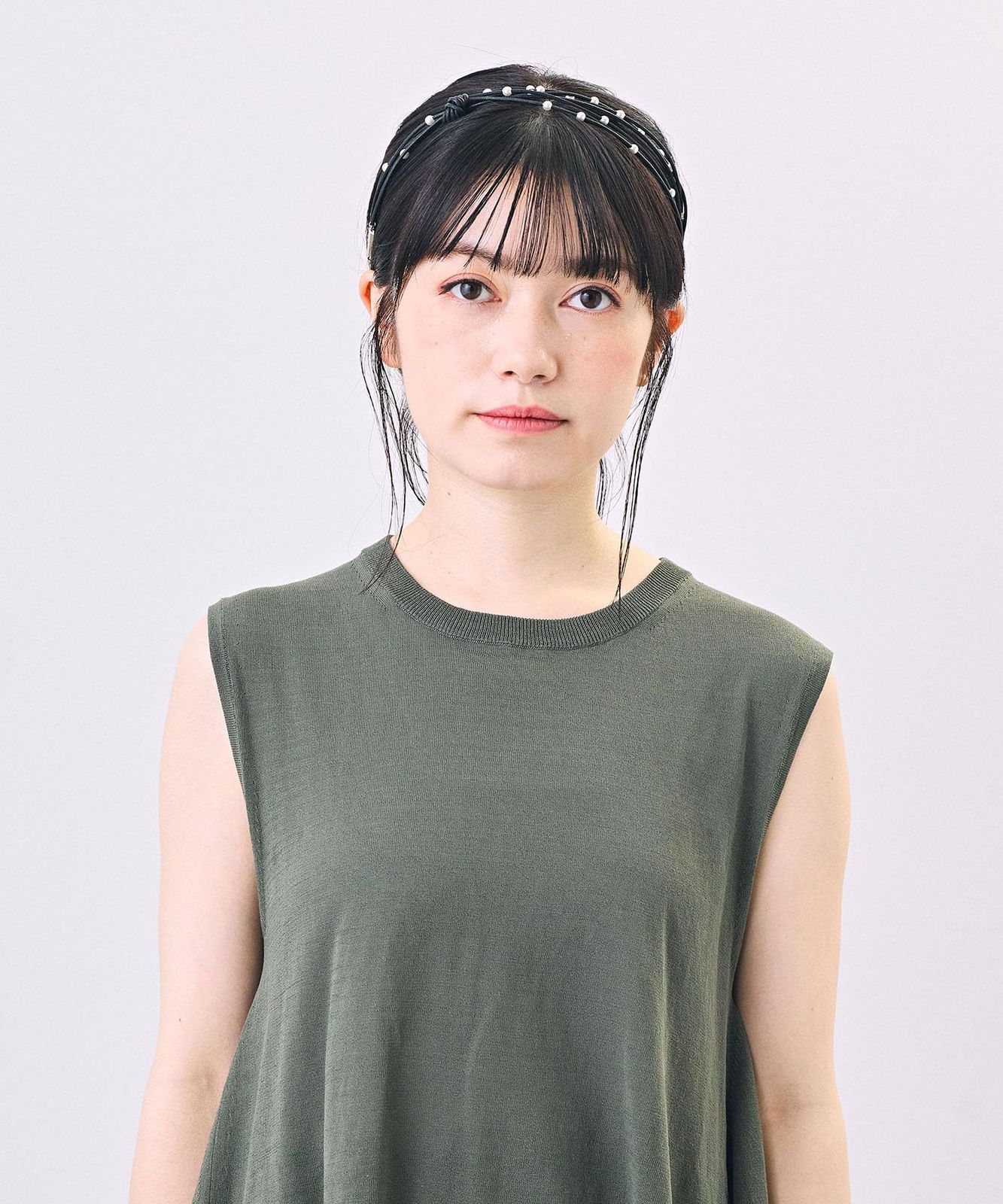  カシラ カチューシャ デイリー カジュアル クラシカル 春夏 パール コットン BLACK one size その他 DVD