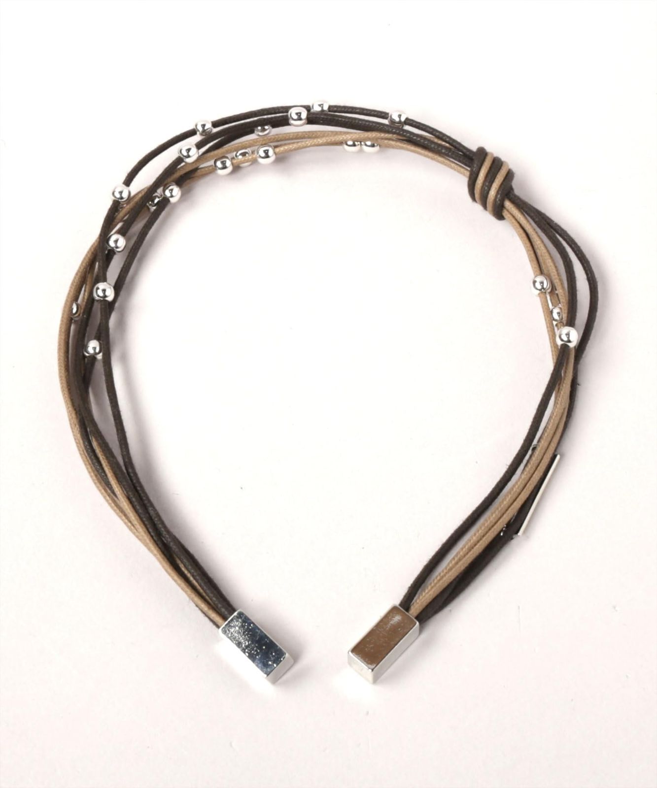 カシラ カチューシャ デイリー カジュアル クラシカル 春夏 パール コットン BLACK 2 one size