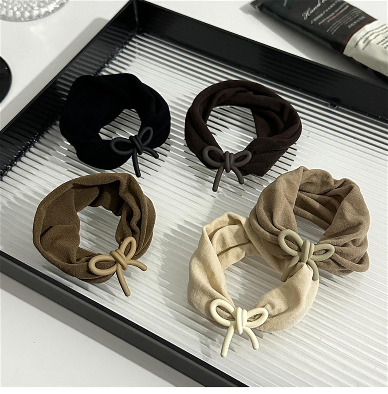Dulraxin ヘアゴム おしゃれ シュシュ 5個セット 女性 ヘア