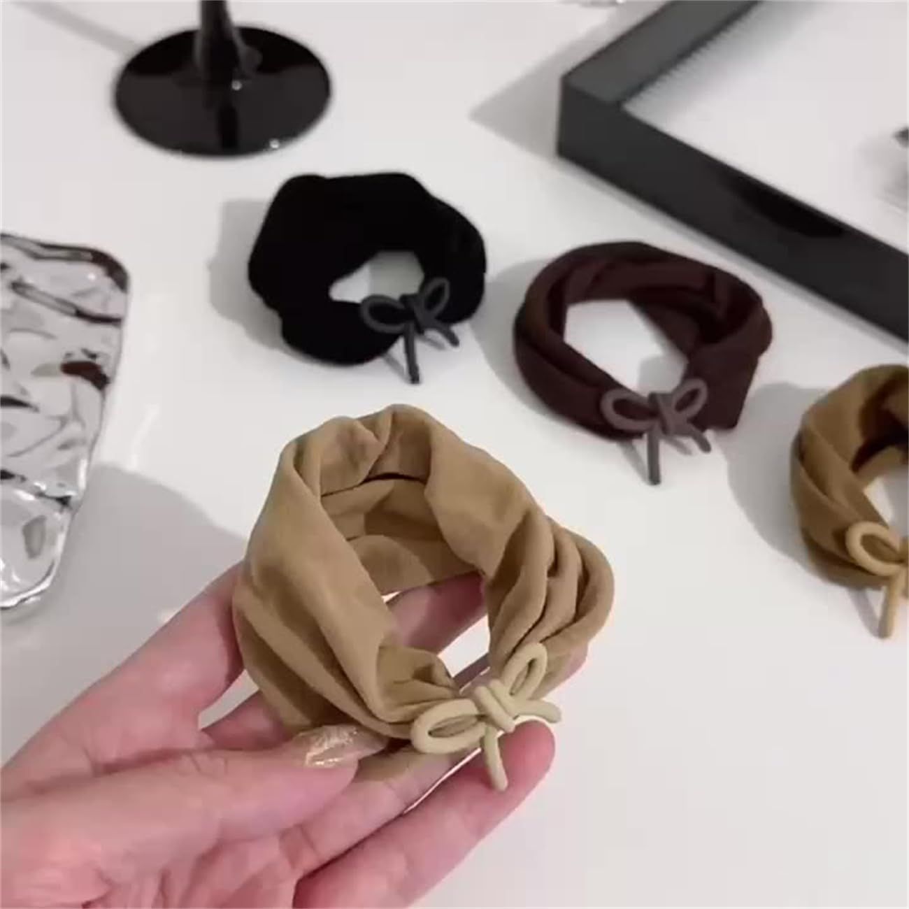 Dulraxin ヘアゴム おしゃれ シュシュ 5個セット 女性 ヘア