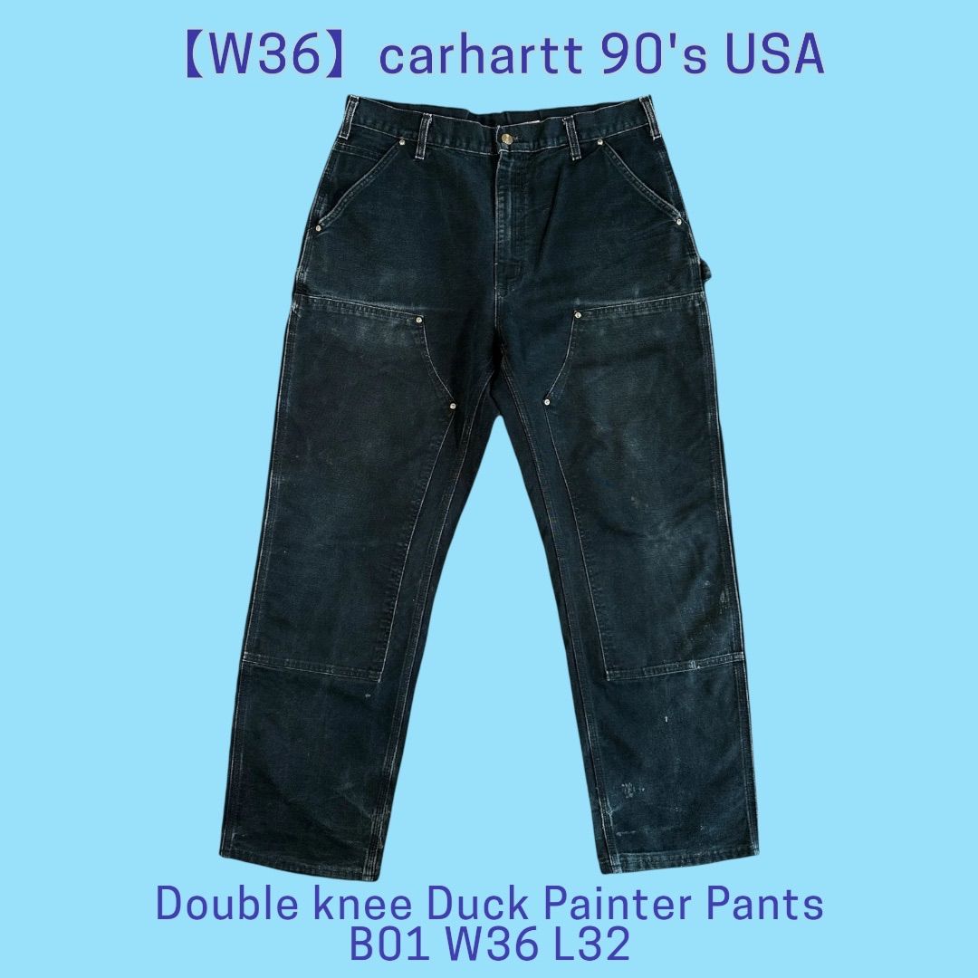 carhartt 90's USA Double knee Duck Painter Pants B01 W36 L32 carhartt 90's USA Double knee Duck Painter Pants B01 W36 L32