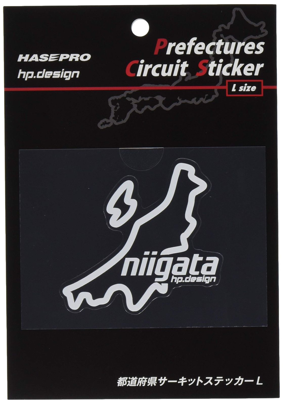 HASEPRO (ハセ・プロ)【都道府県サーキットステッカー Lサイズ】 新潟