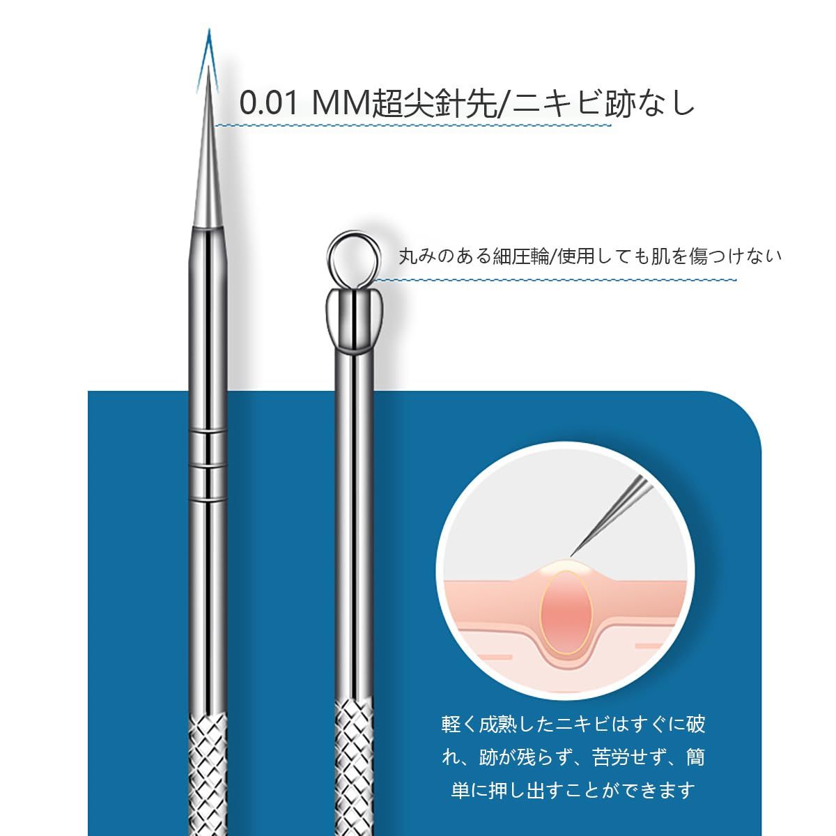 LUYING] 角栓ピンセット 8セット 精密ピンセット 極細ピンセット 先端