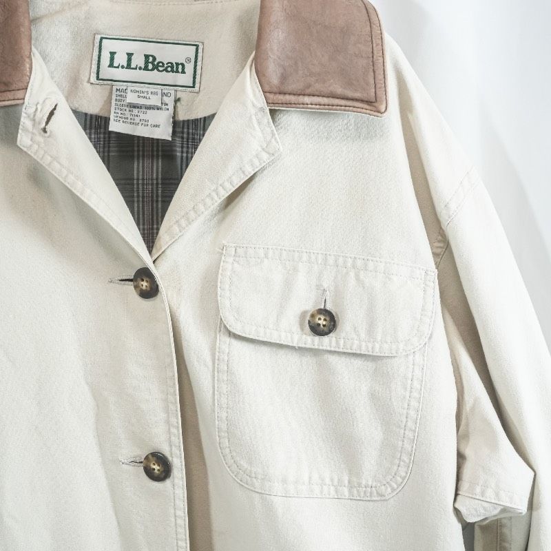 90s L.L.Bean エルエルビーン ハンティングジャケット レディース S 襟