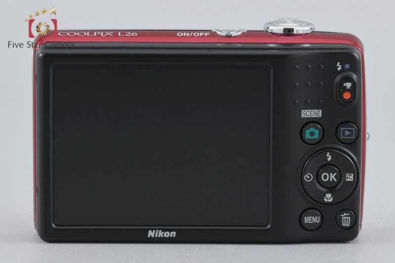中古】Nikon ニコン COOLPIX L26 レッド コンパクトデジタルカメラ