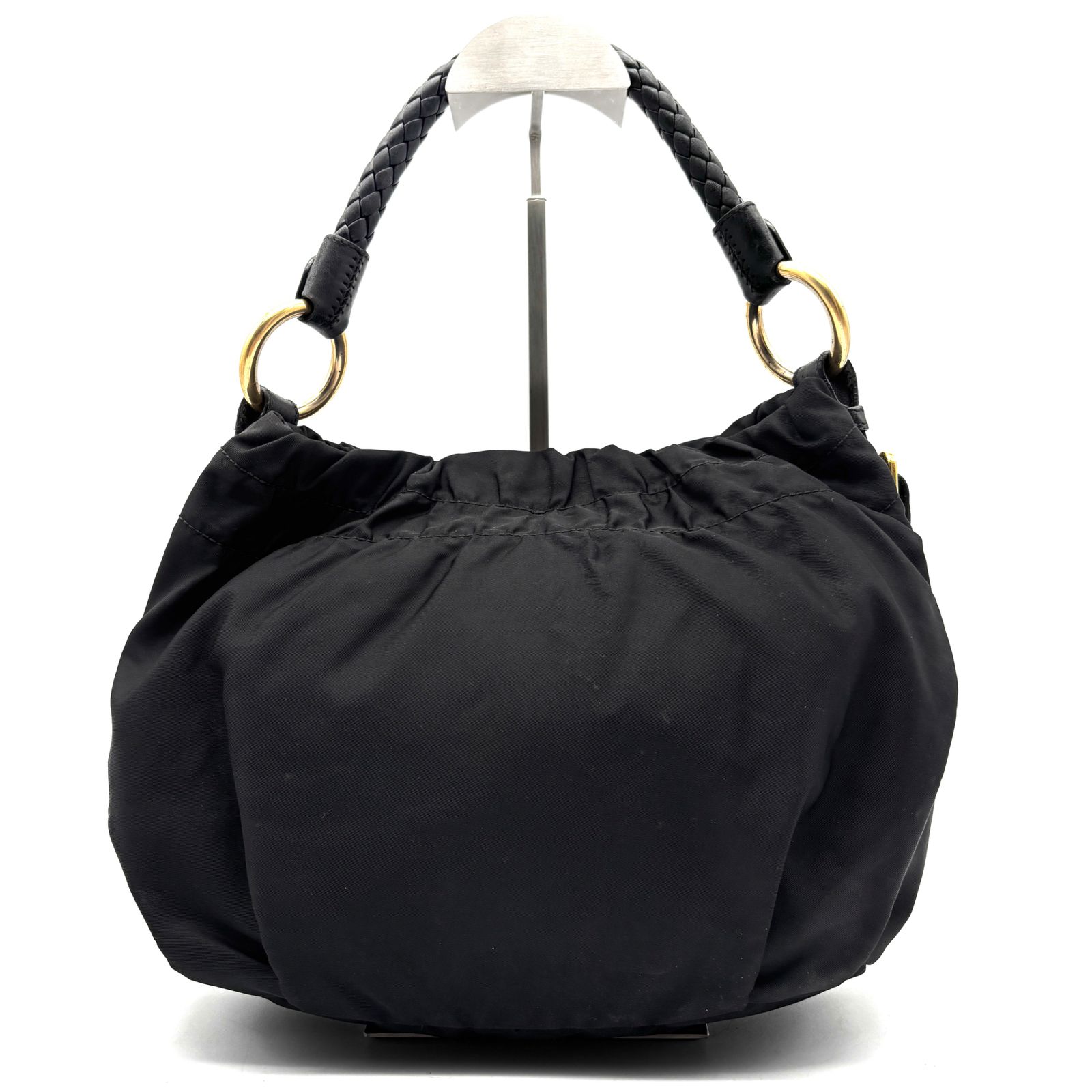 正規品 PRADA プラダ ハンドバッグ ワンショルダーバッグ 編み込み  