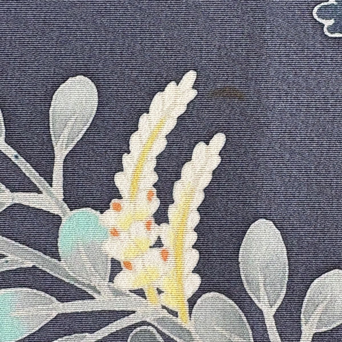 訪問着 身丈161cm 裄丈66.5cm M 袷 橋本しずか 加賀友禅 落款 桜 草花