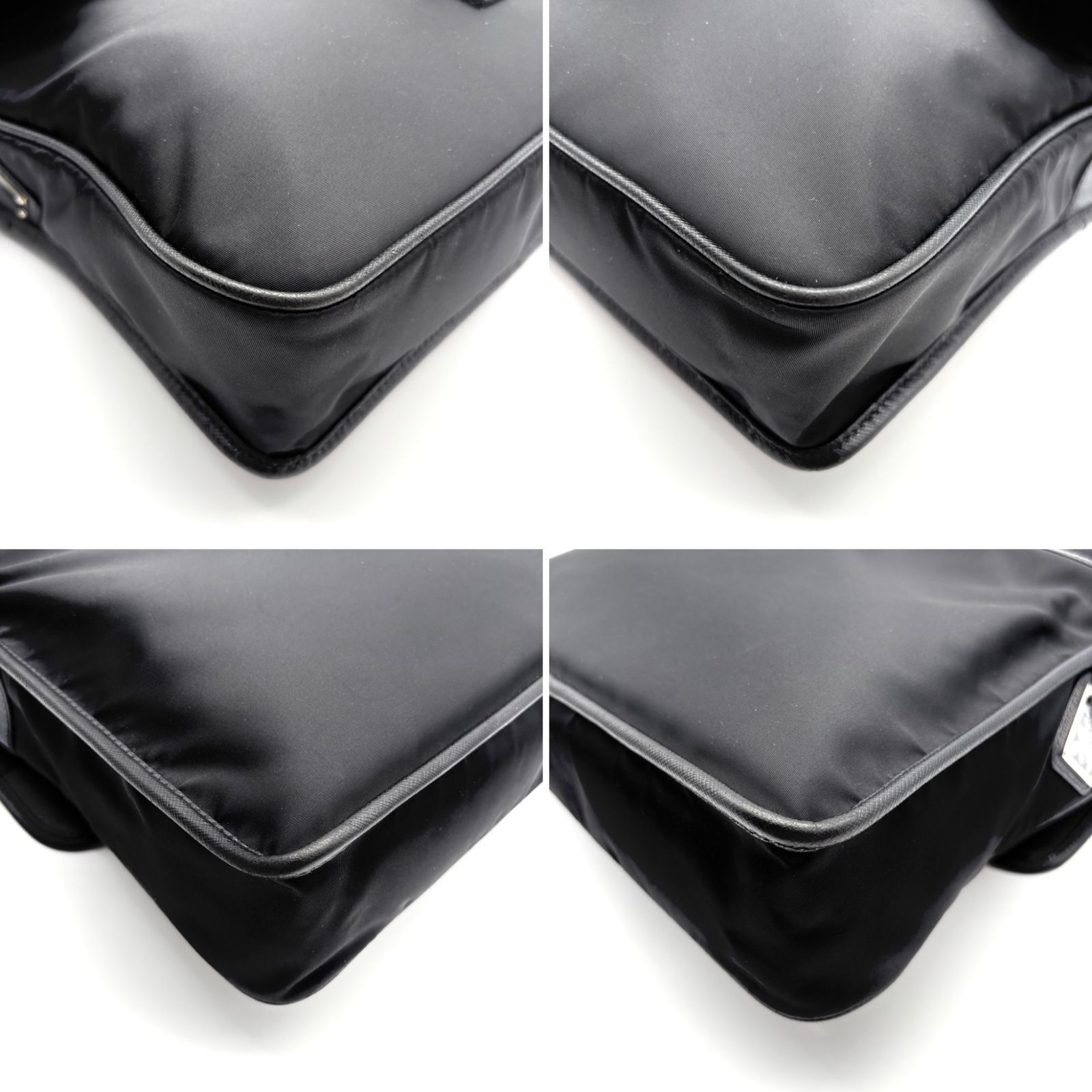 【極美品✨】プラダ ショルダーバッグ クロスボディ 三角 テスートナイロン 黒 極美品・希少 PRADAプラダ ショルダーバッグ 三角ロゴ プレート