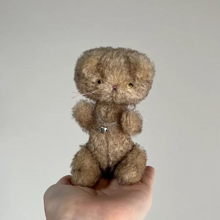SALE !!｛ こぐまみたいな子 ｝ ぬいぐるみ 作家 ねこ テディベア