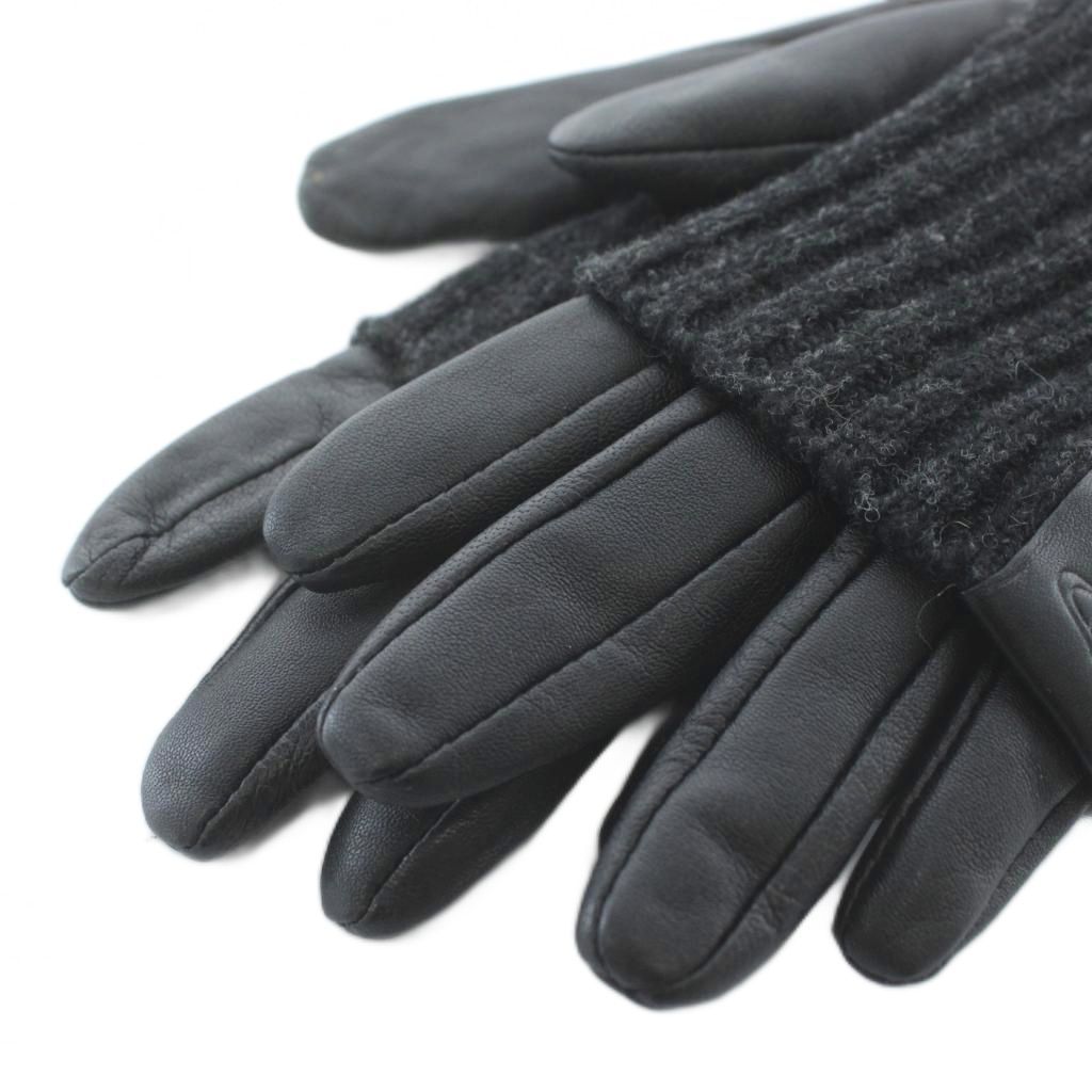 Vivienne Westwood レザー手袋　レザーグローブ　黒　オーブ すぐ届く☆Vivienne Westwood オーブ レザーグローブ 手袋 (Vivienne