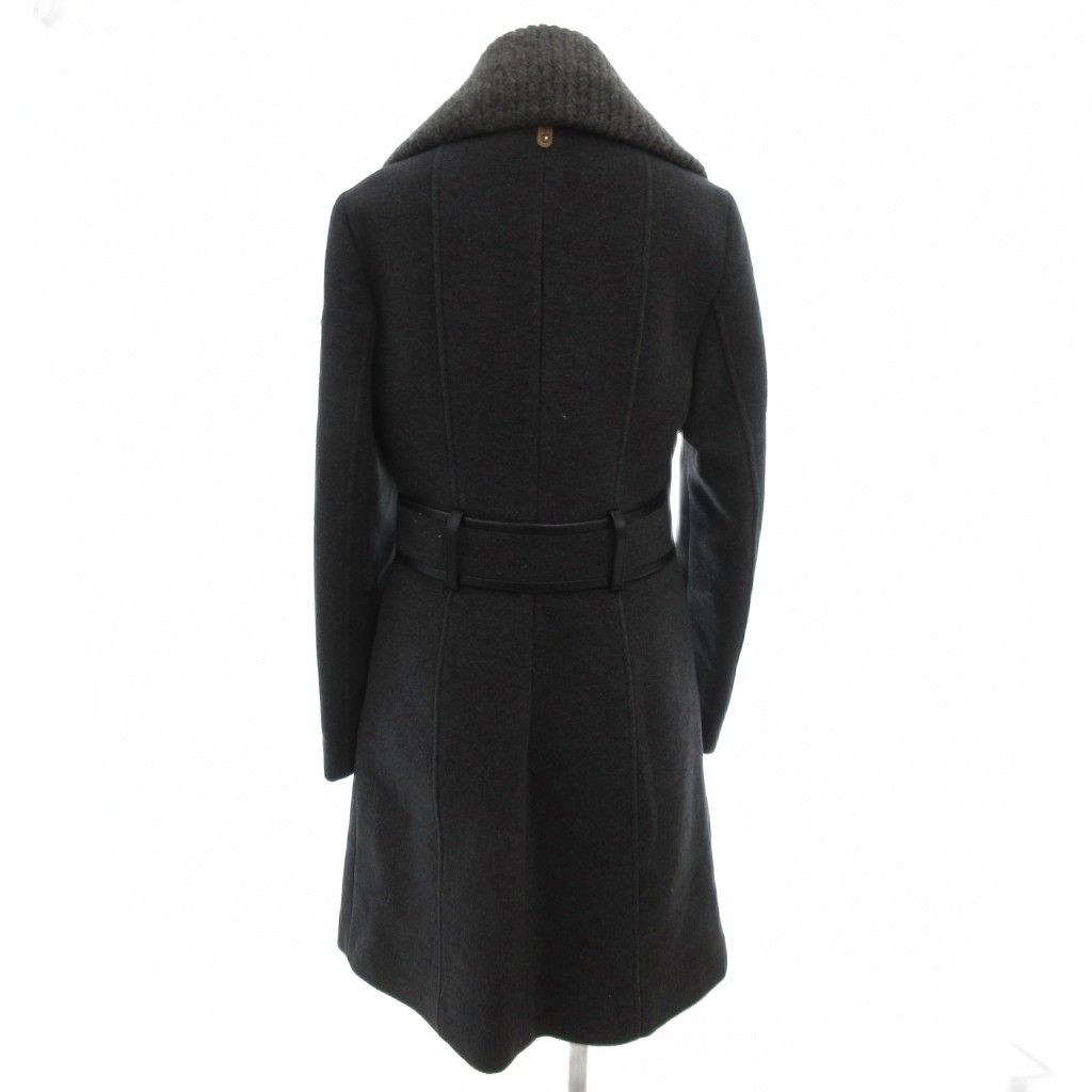 Mackage コート カシミヤ混 S グレー ショールカラー 襟ニット ビッグ  