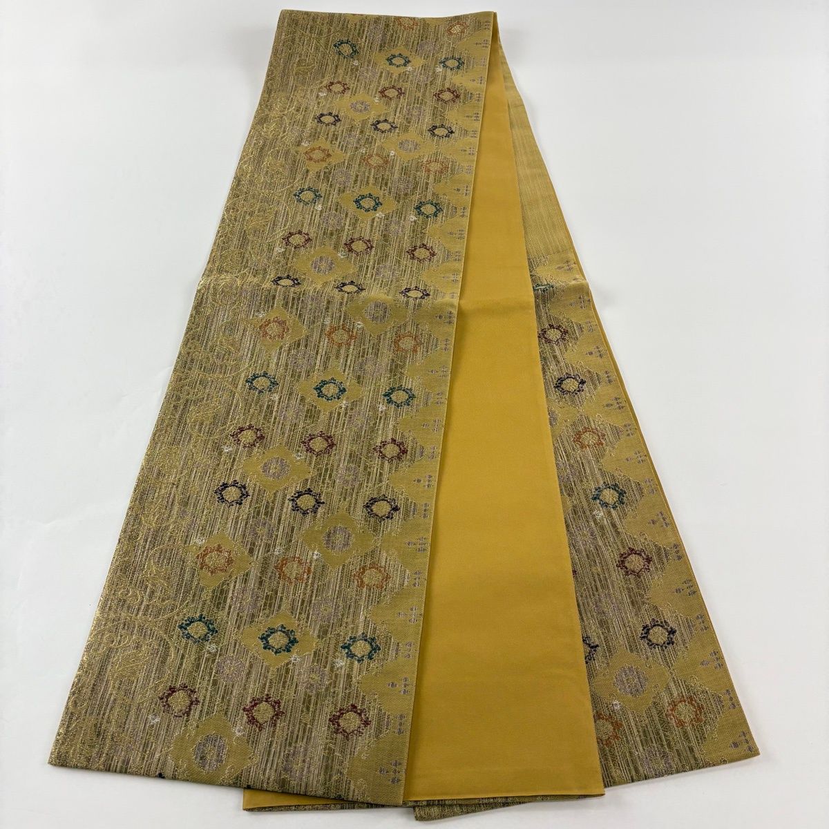 512my39◆花菱 花唐草 フォーマル 袋帯 金糸◆美品 512my39◇花菱 花唐草 フォーマル 袋帯 金糸◇美品
