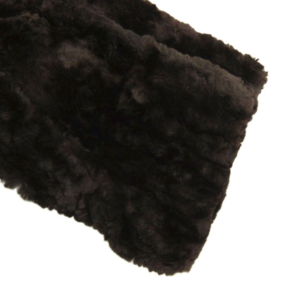 ニナリッチ NINA RICCI ラムファーコート 毛皮 ロング 衿フォックス  