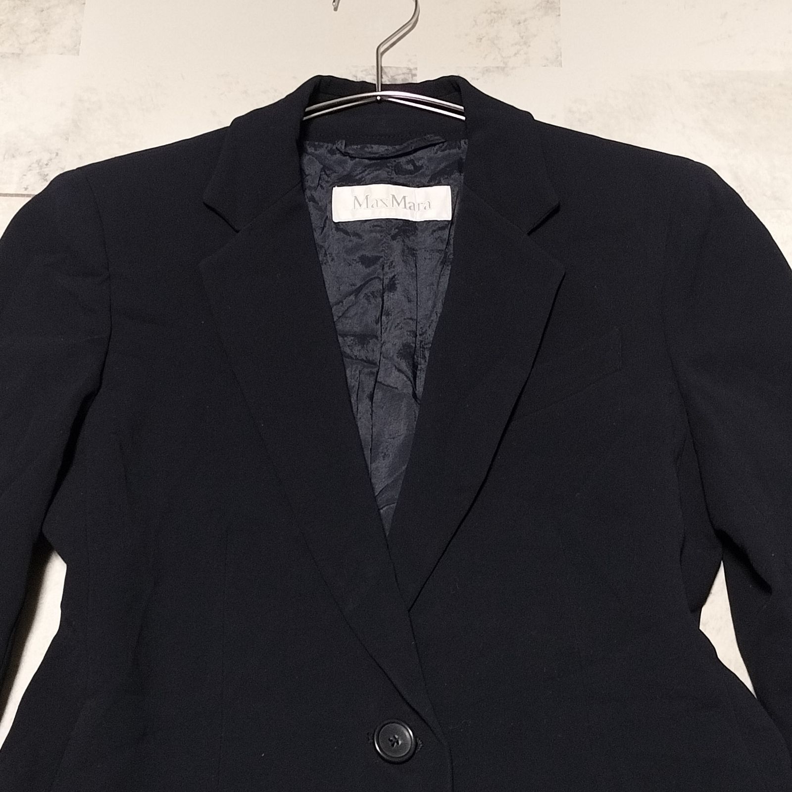 MaxMara マックスマーラ 白タグ トリアセテート テーラードジャケット