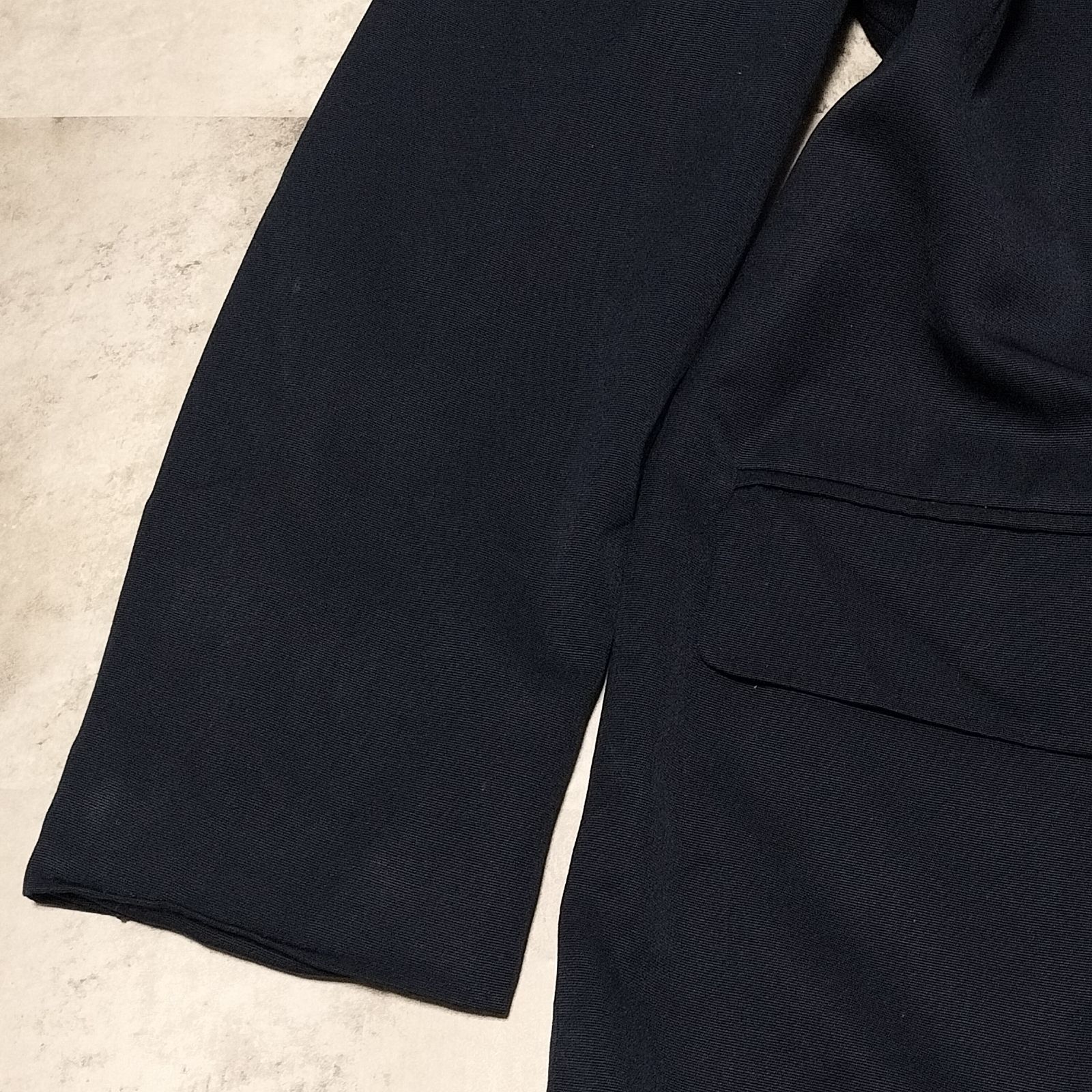 3026yマックスマーラ 白タグダブルブレザーテーラードジャケット 紺 M