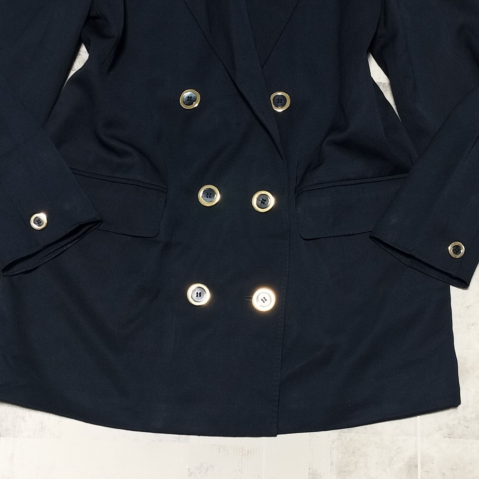 MaxMara マックスマーラ 白タグ 金ボタン ウール ダブル テーラード