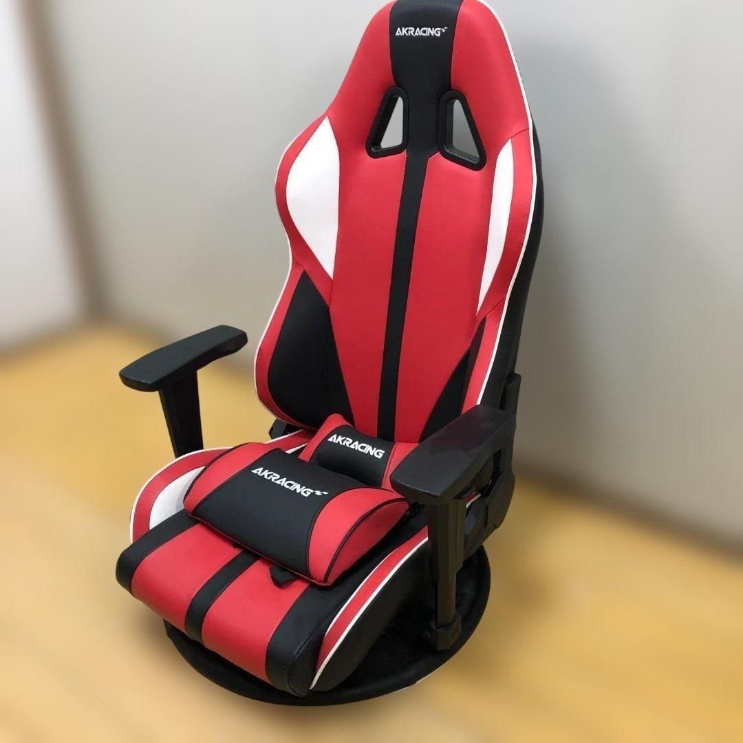 レーシングチェア 椅子 ゲーミング リクライニング クッション 赤 新品 レーシングチェア 椅子 ゲーミング リクライニング クッション 赤