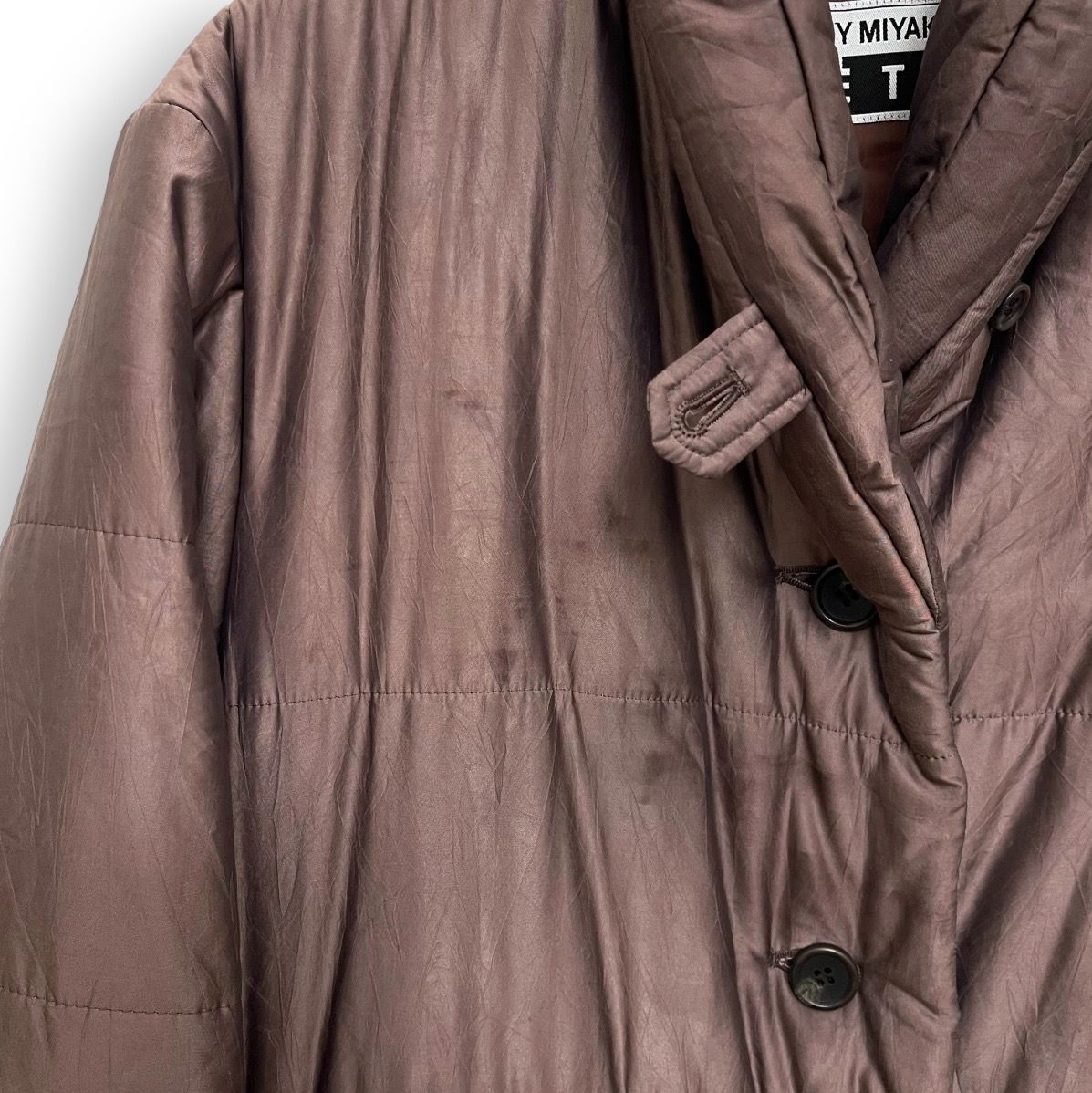 M2612 / FETE ISSEY MIYAKE イッセイミヤケ パテッド ロングコート