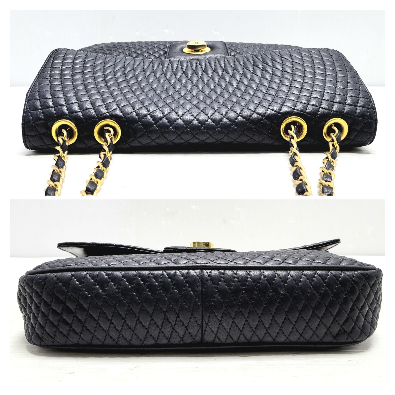 BALLY バリー チェーン レザー ショルダーバッグ - メルカリ