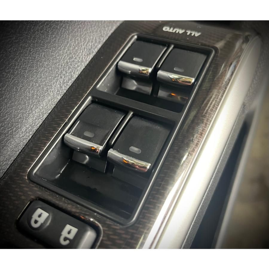 130系 マークX 専用設計 パワーウィンドウ スイッチ メッキ 装飾カバー