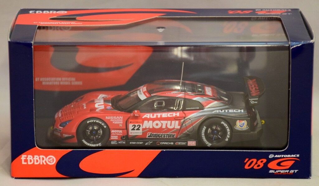 MMP 1/43 EBBRO SUPER GT 500 MOTUL AUTECH GT-R #22(red/Silver