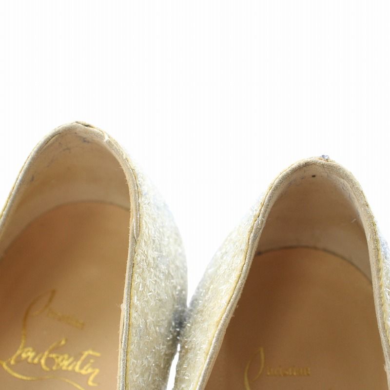クリスチャンルブタンChristian Loubutin ピンヒール 36 クリスチャンルブタン Christian louboutin パンプス ラメ ポイン
