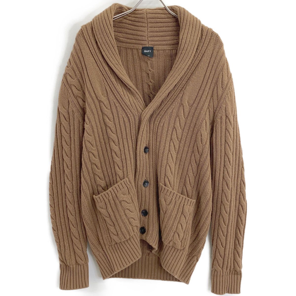 BAFY バフィー 3712_CABLE-CD/knit ｹｰﾌﾞﾙﾆｯﾄｶｰﾃﾞｨｶﾞﾝ 48 - メルカリ