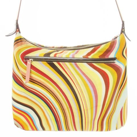 ポールスミス PAUL SMITH ショルダーバッグ キャンバス レザー 革  