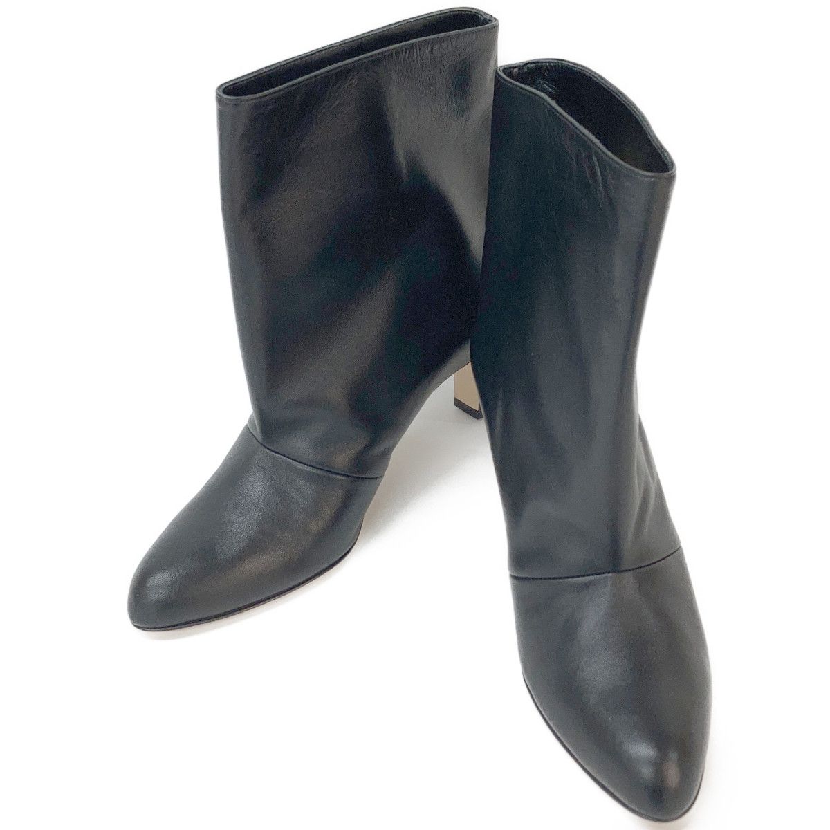 NEBULONI E ネブローニ 美品 ラムレザー ショートブーツ 37 - メルカリ